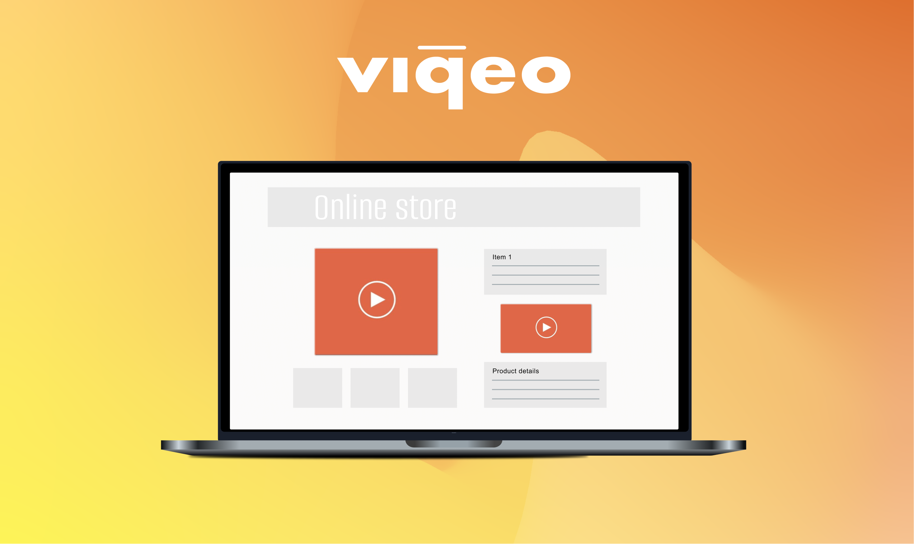 e-commerce video player for online shop